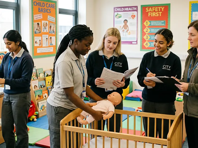 Students Training to become a Nanny