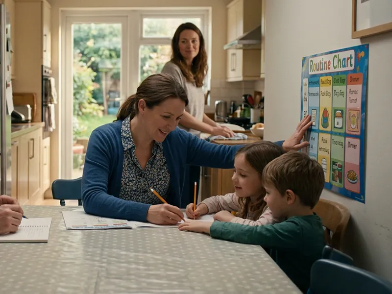 Specialist nanny helping support a family after a brain Injury in the family